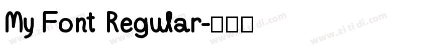 My Font Regular字体转换